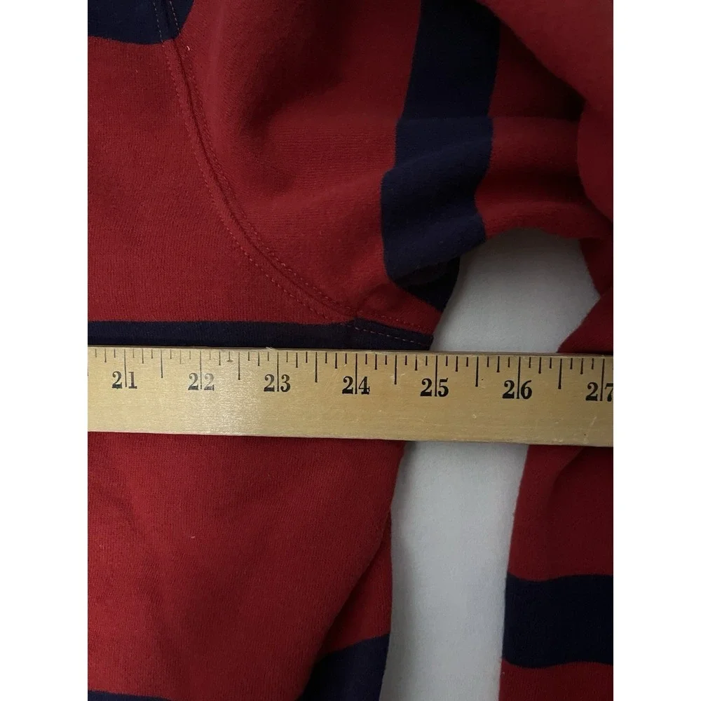 Polo Ralph Lauren Rugpy Shirt Men's XL Red Blue Stripes Long Sleeve Heavyweight